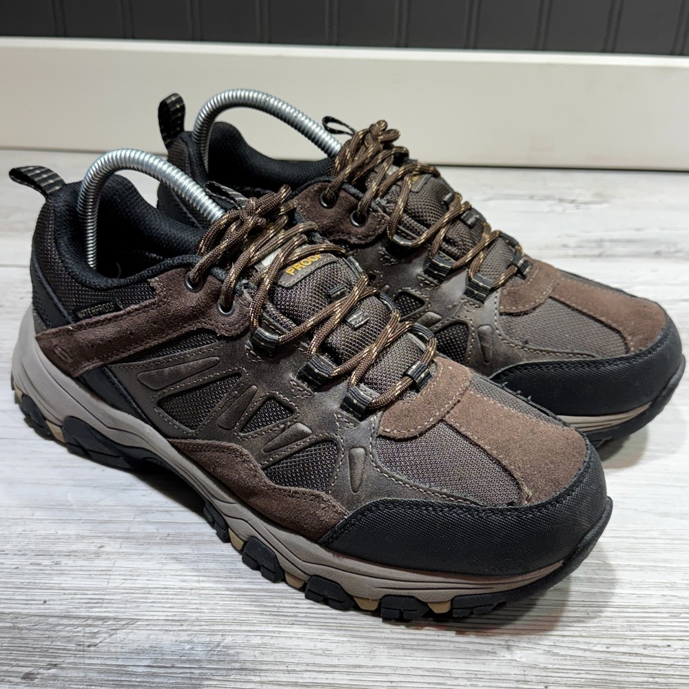 Skechers Selmen-Enago‎ Men's Sz 8.5 Brown Outdoor Relaxed Fit Waterproof